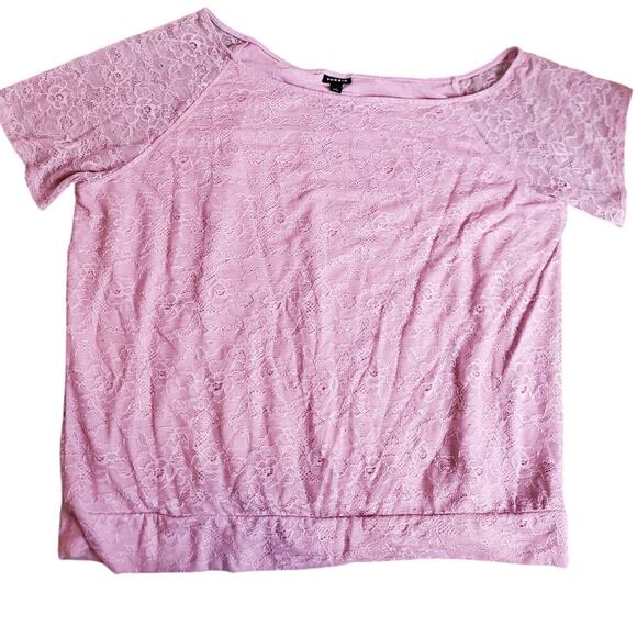 Torrid Lavender Boat Neck Blouse, 3X - Picture 1 of 6